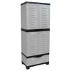 Sunnydaze Versatile Storage Cabinet With 3 Adjustable Shelves And Lockable Doors - 57.5"
