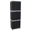 Sunnydaze Versatile Storage Cabinet With 3 Adjustable Shelves And Lockable Doors - 57.5"