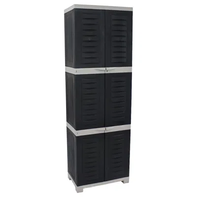SUNNYDAZE VERSATILE STORAGE CABINET WITH 4 ADJUSTABLE SHELVES AND LOCKABLE DOORS - 72"