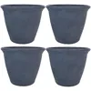 Sunnydaze 24-inch Anjelica Large Plant Pot - Polyresin Round Outdoor Planter With Drillable Drainage Holes