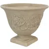 Sunnydaze Weather-resistant Double-walled Darcy Outdoor Flower Pot Planter - 16" - Beige - 1 Planter
