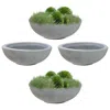 Shop Sunnydaze Weather-resistant Polyresin Double-walled Percival Outdoor Flower Pot Planter - 20.75" - Gray - 4pk