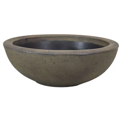 Sunnydaze Weather-resistant Polyresin Double-walled Percival Outdoor Flower Pot Planter - 20.75" - Sable - 1 P In Gray