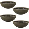 Sunnydaze Weather-resistant Polyresin Double-walled Percival Outdoor Flower Pot Planter - 20.75" - Sable - 4pk