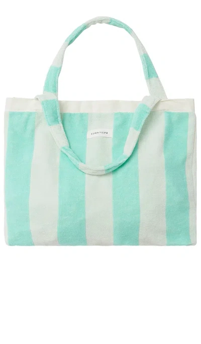 Sunnylife Beach Towel 2-in-1 Tote Bag In Green