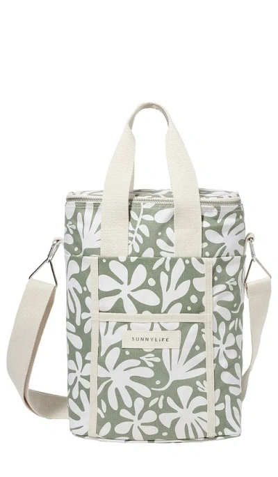Sunnylife Canvas Drinks Bag In Neutral