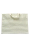 Sunnylife Carryall Waterproof Beach Bag In La Palma Sage Stripe
