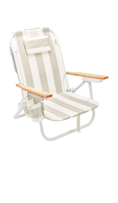 Sunnylife Deluxe Beach Chair In Oyster Stripe