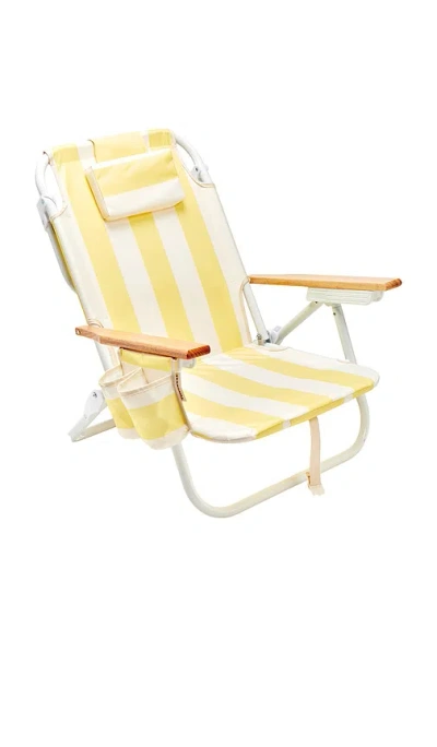 Sunnylife Deluxe Beach Chair In La Mer Limon Stripe