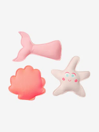 Sunnylife Kids'  Girls Melody The Mermaid Set Of 3 Dive Buddies In Pink