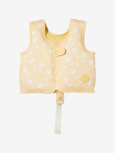 Sunnylife Babies' Girls Princess Swan Buttercup Swim Vest In Pink