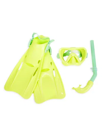 Sunnylife Kid's 3-piece Snorkel Medium Set In Yellow