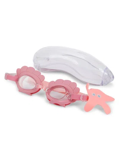 Sunnylife Kid's Mini Swim Ocean Treasure Goggles In Pink