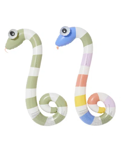 Sunnylife Kids Inflatable Noodle, Set Of 2 In Multi