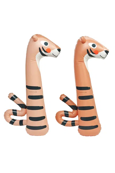 Sunnylife Kids Inflatable Noodle Tino Tiger Clay Set Of 2 In Multi