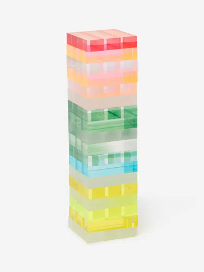 Sunnylife Kids Ombre Lucite Jumbling Tower In Multi