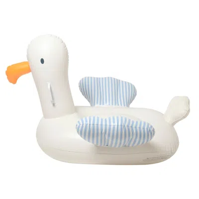 Sunnylife Kids Ride-on Sid Seagull Blue Stripe In Multi