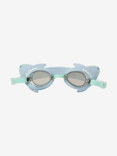 Sunnylife Babies' Kids Salty The Shark Mini Swim Goggles In Green