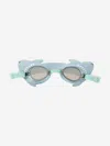 Sunnylife Kids Salty The Shark Mini Swim Goggles In Green