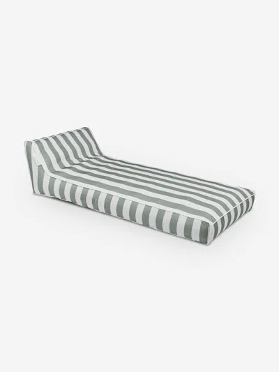Sunnylife Kids Seagrass Stripe Luxe Lounger In Gray
