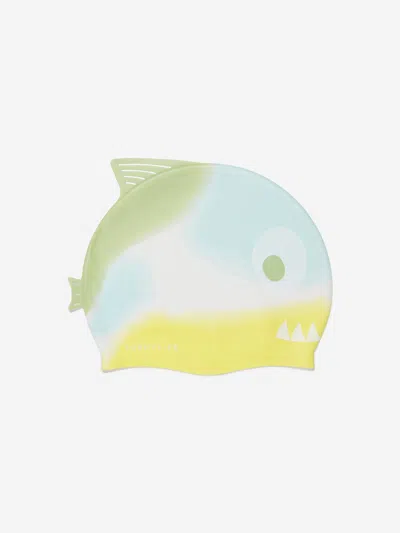 Sunnylife Babies' Kids Shark Tribe Shaped Swimming Cap In Multicoloured