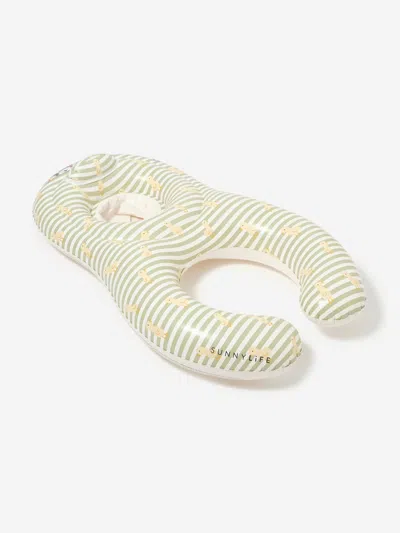 Sunnylife Kids Striped Float Together Baby Seat Eu Duck In Neutral
