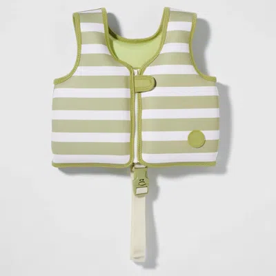Sunnylife Kids Swim Vest Into The Wild Khaki In Multi
