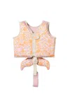 Sunnylife Kids Swim Vest Ocean Magic Pink 3d In Orange