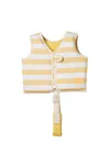 Sunnylife Kids Swim Vest Sid The Seagull Mustard Stripe In Neutral