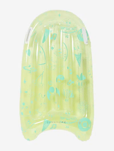 Sunnylife Babies' Kids The Sea Inflatable Boogie Board In Green