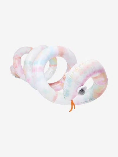 Sunnylife Kids Tie Dye Giant Inflatable Noodle Snake In White