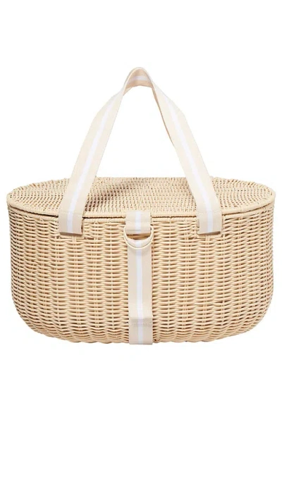 Sunnylife Large Picnic Basket In Brown