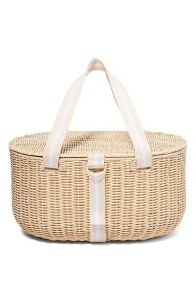 Sunnylife Large Picnic Basket In Neutral