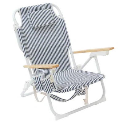 Sunnylife Luxe Beach Chair The Resort Coastal Bluefabric Lounger, Cooler Bag