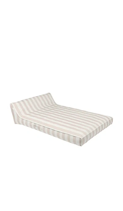 Sunnylife Luxe Double Lounger In Oyster Stripe