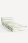 Sunnylife Kids Striped Luxe Lie-on Lounger Lazy Days In Blue