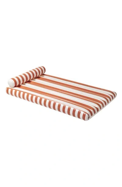 Sunnylife Luxe Lilo Inflatable Pool Float In Orange