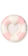 Sunnylife Luxe Tube Pool Ring Pink Stripe In Pink