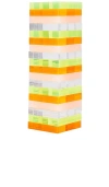 Sunnylife Mini Lucite Jumbling Tower In Green