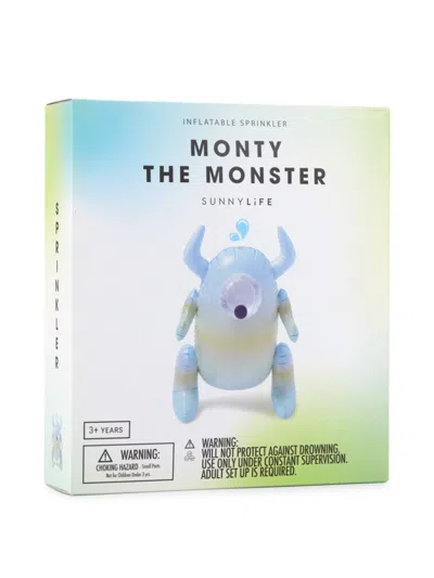 Sunnylife Kids' Monty The Monster Inflatable Sprinkler In Neutral