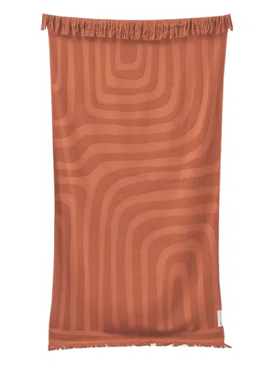 Sunnylife Patterned Fringed-trims Towel