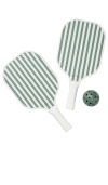 Sunnylife The Vacay Olive Pickleball Set In The Vacay Olive