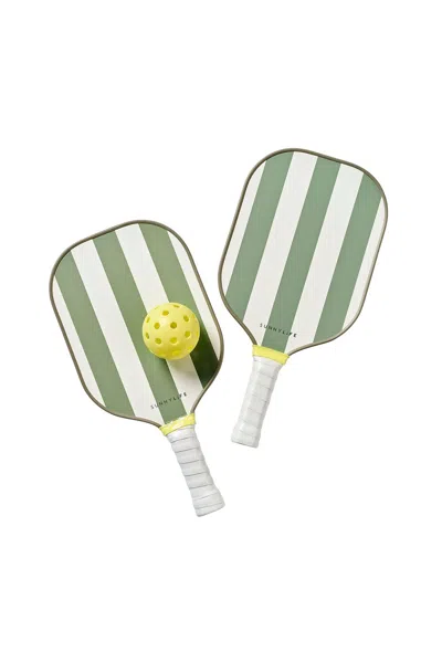 Sunnylife Pickleball Set Seagrass Sage In Multi