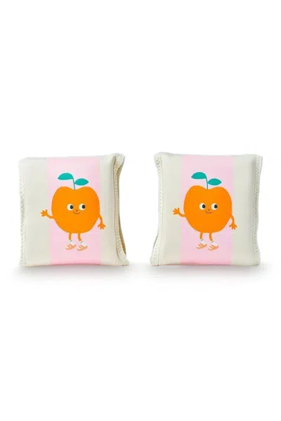 Sunnylife Poppy The Peach Pink Stripes Floaties In Multi