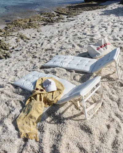 Sunnylife Reclining Beach Chair In Blue