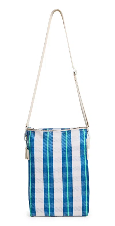 Sunnylife Recycled Nylon Drinks Cooler Bag Bag Blue Neon