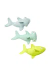 Sunnylife Salty The Shark Dive Buddies Aqua Neon Yellow Set Of 3