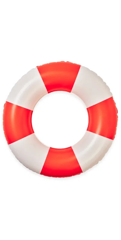 Sunnylife Slim Tube Pool Ring Tomato In Red