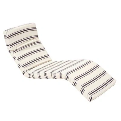 Sunnylife The Lounger Chair Charcoal Stripe, Adjustable Seat, Waterresistant