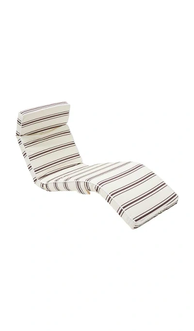 Sunnylife The Lounger Chair In Charcoal Stripe
